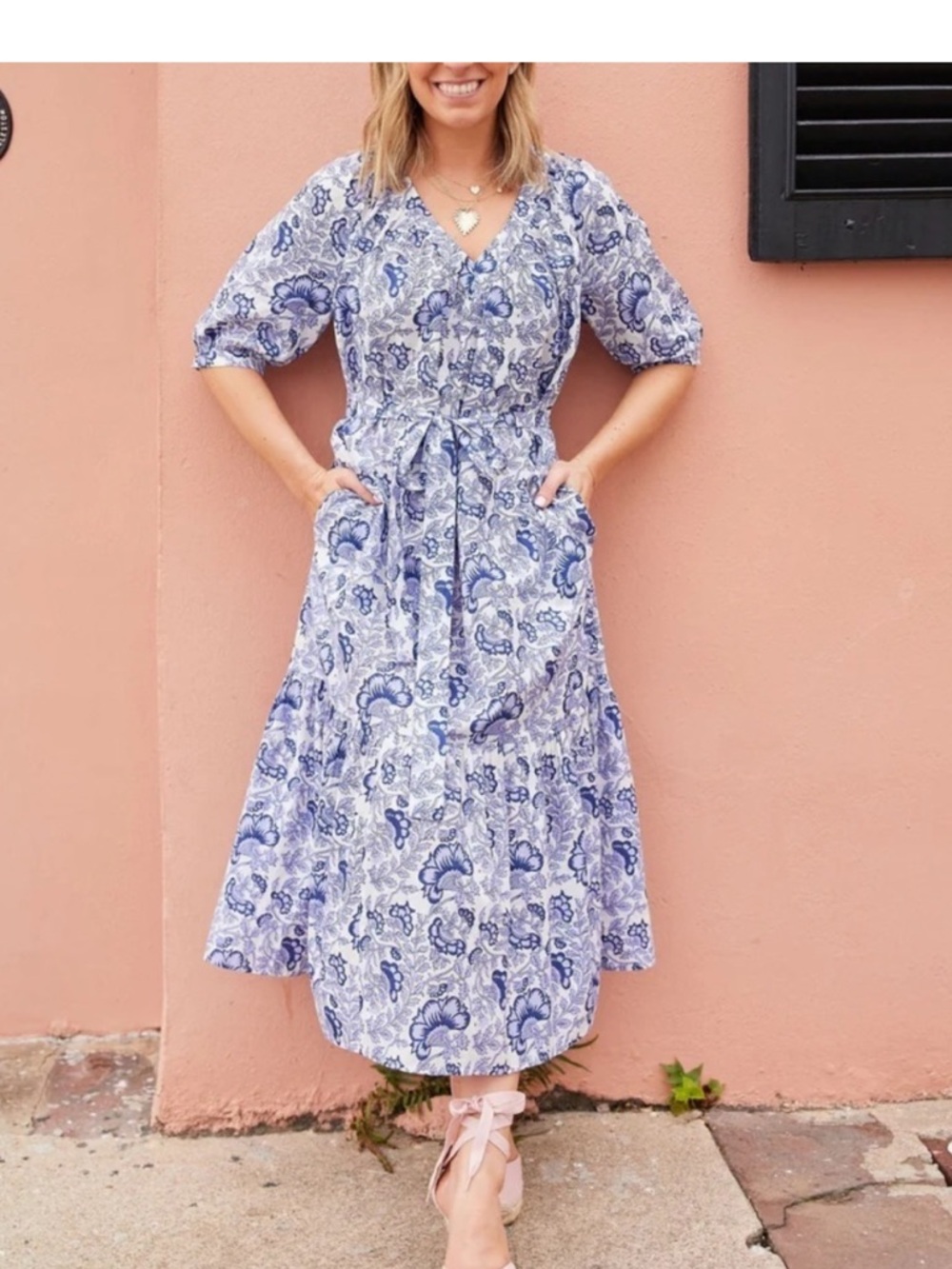 Ophelia & Indigo Cottagecore Boho Dress
